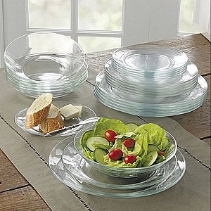 סט 6 צלחת שטוחה 19 ס"מ דגם ליס מבית Duralex תוצרת צרפת